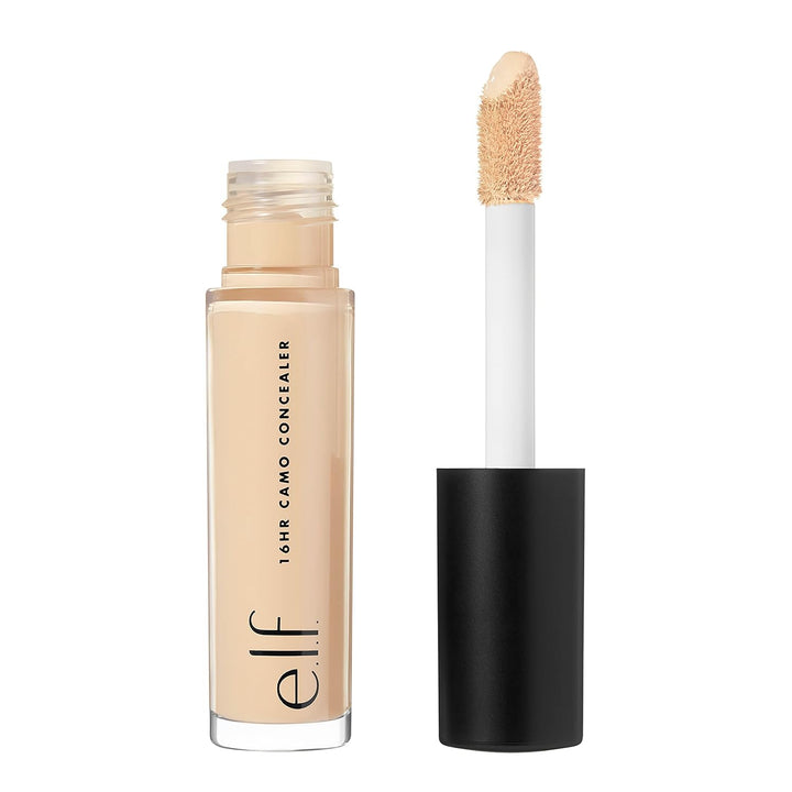 E.L.F. 16HR Camo Concealer, Full Coverage, Highly Pigmented Concealer with Matte Finish, Crease-Proof, Vegan & Cruelty-Free, Fair Warm, 0.203 Fl Oz