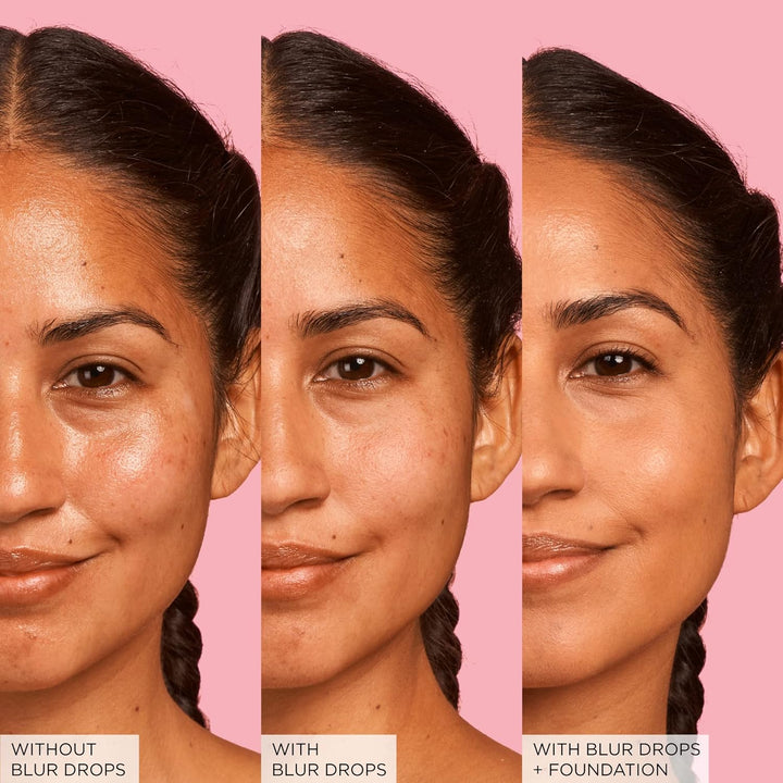 Glow Recipe Strawberry BHA Serum + Poreless Face Primer for Makeup - Silicone-Free Blurring Matte Primer to Reduce Shine & Prolong Wear - Hybrid Korean Skin Care for Oil Control & Smooth Texture, 30Ml