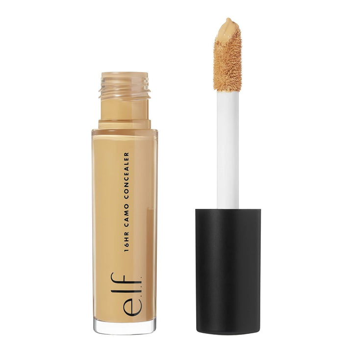E.L.F. 16HR Camo Concealer, Full Coverage, Highly Pigmented Concealer with Matte Finish, Crease-Proof, Vegan & Cruelty-Free, Fair Warm, 0.203 Fl Oz