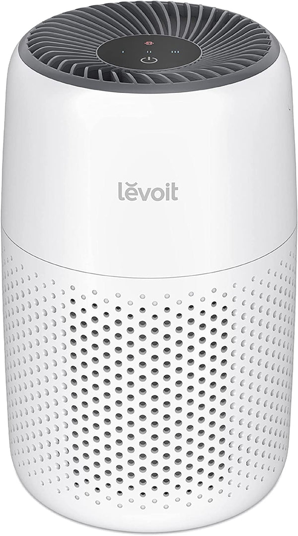 LEVOIT Air Purifiers for Bedroom Home, 3-In-1 Filter Cleaner with Fragrance Sponge for Better Sleep, Filters Smoke, Allergies, Pet Dander, Odor, Dust, Office, Desktop, Portable, Core Mini-P, White