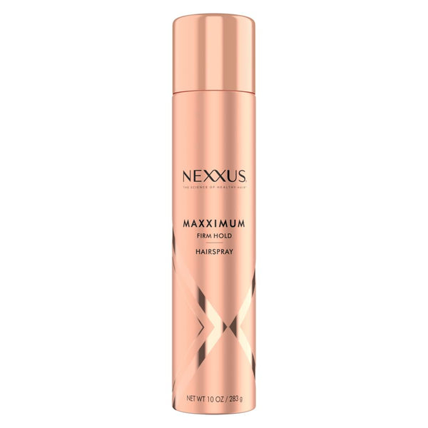 Nexxus Maximum Hold Finishing Hair Spray, for Control, Hold Hairspray for Women Hair Styling, Pink, 10 Oz