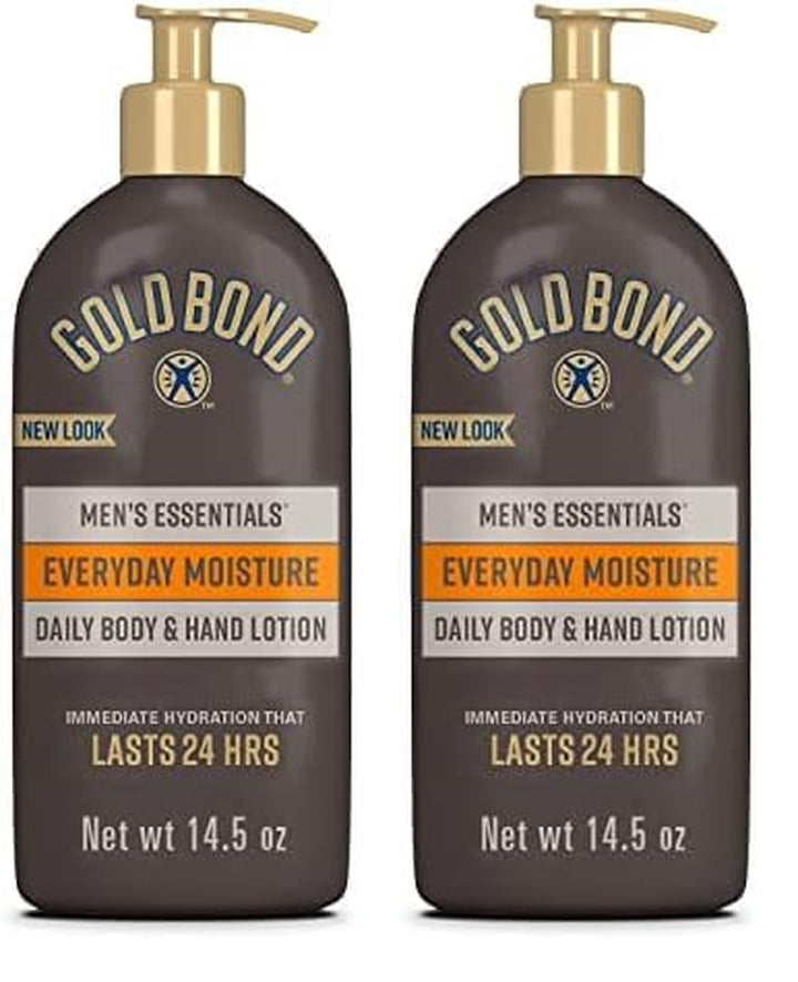 Gold Bond Men'S Essentials Everyday Moisture Daily Body & Hand Lotion, 21 Oz., with Vitamin C