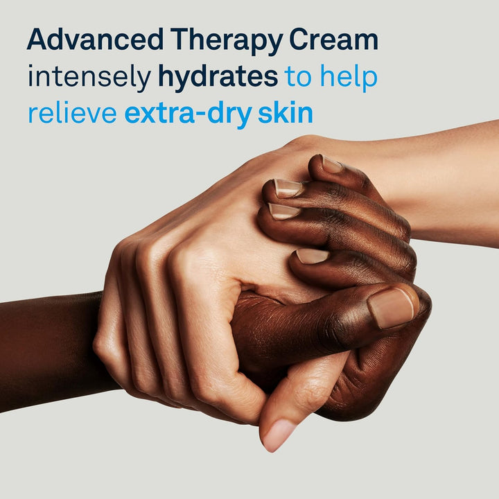 Lubriderm Advanced Therapy Fragrance-Free Moisturizing Cream with Vitamin E and Pro-Vitamin B5, Intense Hydration for Extra Dry Skin, Non-Greasy Formula, 16 Fl. Oz