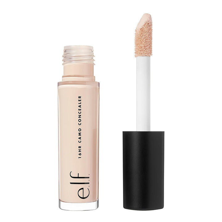 E.L.F. 16HR Camo Concealer, Full Coverage, Highly Pigmented Concealer with Matte Finish, Crease-Proof, Vegan & Cruelty-Free, Fair Warm, 0.203 Fl Oz
