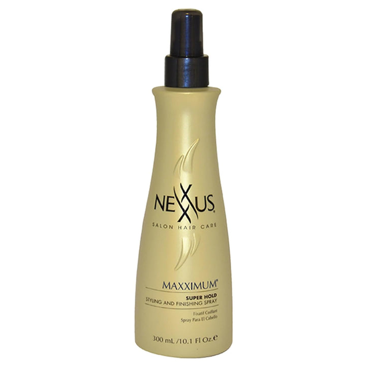 Nexxus Maximum Hold Finishing Hair Spray, for Control, Hold Hairspray for Women Hair Styling, Pink, 10 Oz