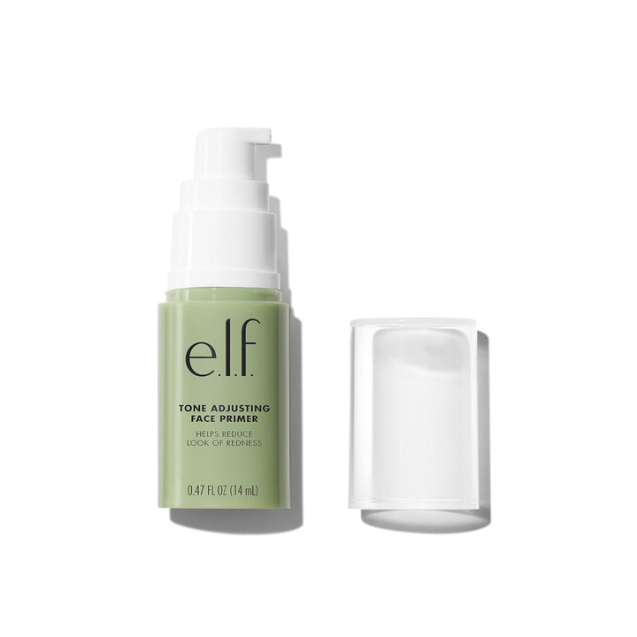 E.L.F. Tone Adjusting Face Primer, Makeup Primer for Neutralizing Uneven Skin Tones & Redness, Grips Makeup to Last, Vegan & Cruelty-Free, Small