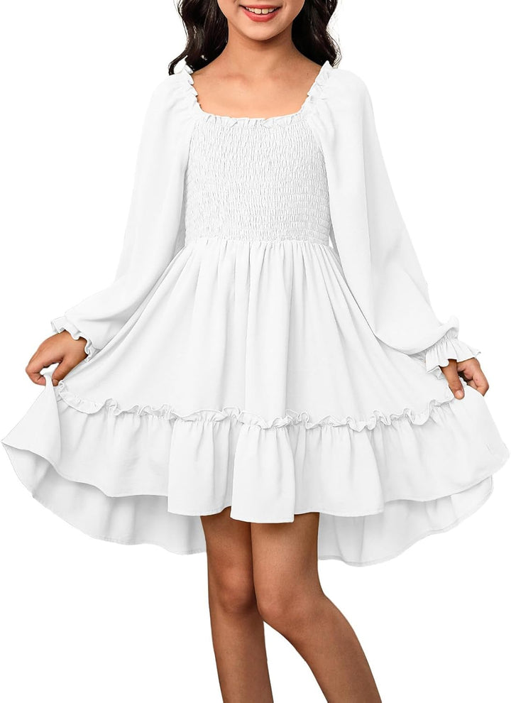 Blibean Tween Girls High Low Hem Dresses Size 4-15 Years
