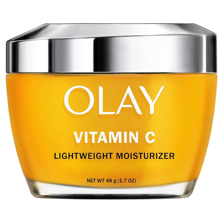 Olay Bright & Even Vitamin C with Lactic Acid Face Moisturizer, 2 Oz Lightweight Brightening Face Cream for Uneven Skin Tone, Recyclable Eco Jar Packaging, Value Size