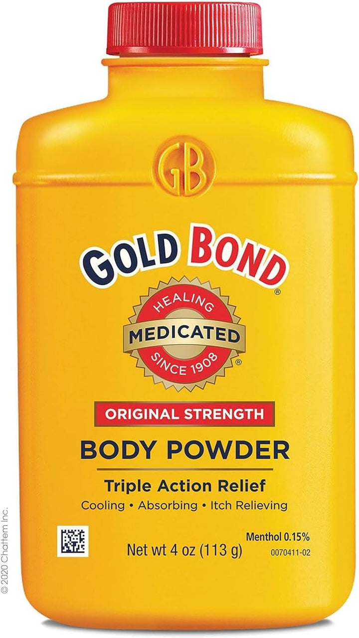 Gold Bond Medicated Original Strength Body Powder, 10 Oz., Talc-Free, Anti-Itch, Absorbs & Cools
