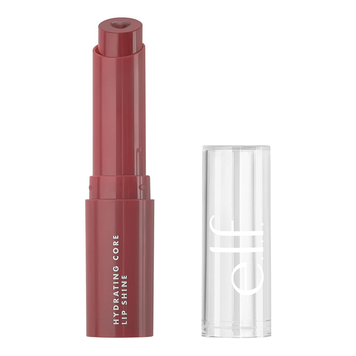 E.L.F. Hydrating Core Lip Shine, Conditioning & Nourishing Lip Balm, Sheer Color Tinted Chapstick, Joyful, 0.09 Oz
