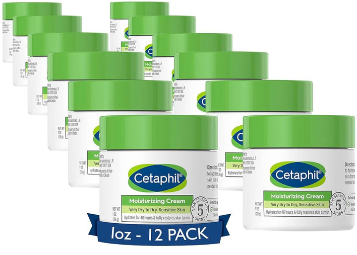 Cetaphil Face & Body Moisturizer, Hydrating Moisturizing Cream for Dry to Very Dry, Sensitive Skin, NEW 20 Oz, Fragrance Free, Non-Comedogenic, Non-Greasy (Packaging May Vary)