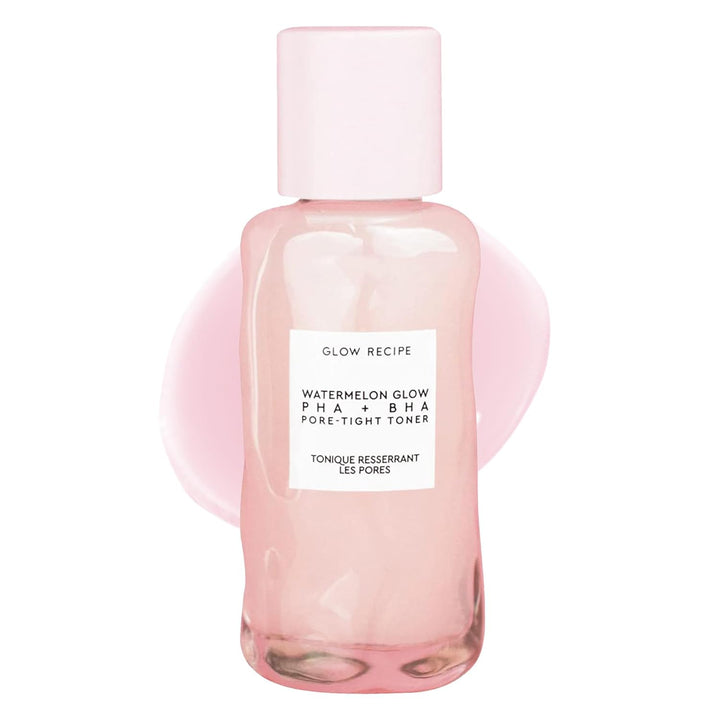 Glow Recipe PHA + BHA Face Toner - Korean Skin Care Pore Minimizer & Gentle Facial Exfoliator for Tightening, Hydrating & Exfoliating - Glycerin, Watermelon & Cactus Water (40Ml)
