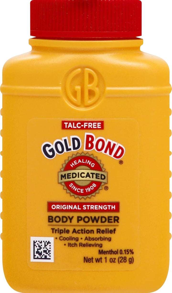 Gold Bond Medicated Original Strength Body Powder, 10 Oz., Talc-Free, Anti-Itch, Absorbs & Cools
