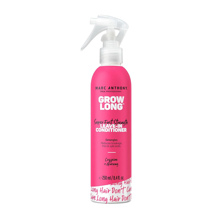Marc Anthony Leave-In Conditioner Spray & Detangler, Grow Long Biotin - Anti-Frizz Deep Conditioner for Split Ends & Breakage - Vitamin E, Caffeine & Ginseng for Curly, Dry & Damaged Hair