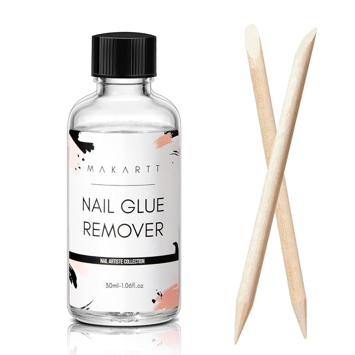 Makartt Nail Glue Remover for Press on Nails - 30ML Press on Nail Remover Easy Removal Debonder for Glue on Nail Tips,Non-Acetone Nail Polish Remover
