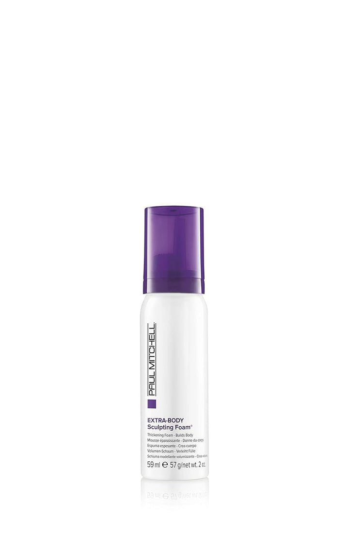 Paul Mitchell Extra-Body Sculpting Foam, Thickens + Builds Body, for Fine Hair