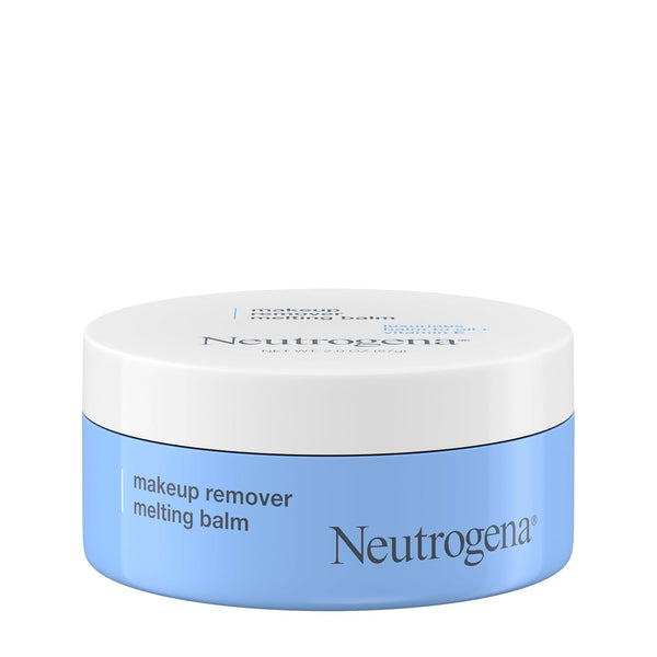 Neutrogena Makeup Remover Melting Balm to Oil with Vitamin E, Gentle and Nourishing Cleansing Balm for Eyes, Lips, or Face, Travel-Friendly for On-The-Go, 2.0 Oz