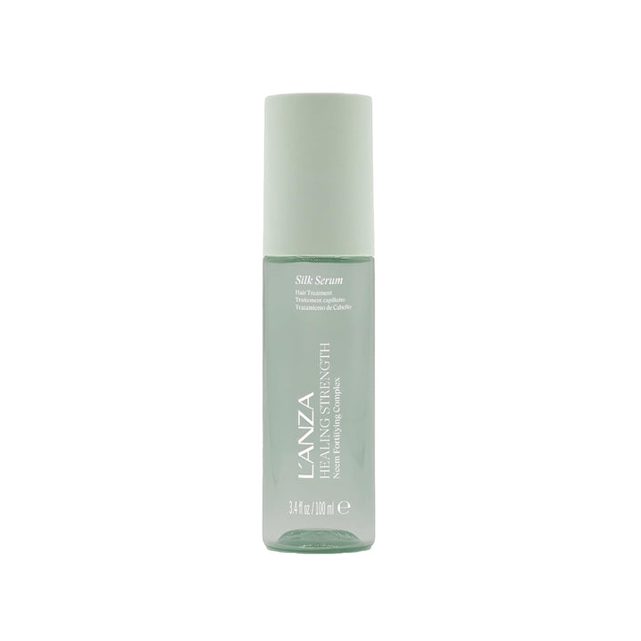 L'ANZA Healing Strength Neem Plant Silk Hair Serum, Neem Oil anti Frizz Damaged Hair Treatment, Nourishes, Strengthens, Boosts Shine, and Prevents Breakage from Split Ends, New Bottle (3.4 Fl Oz)