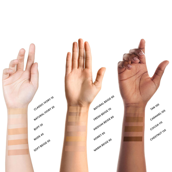 Neutrogena Healthy Skin Liquid Makeup Foundation with Broad Spectrum SPF 20 Sunscreen, Medium Coverage Foundation with Nourishing Pro-Vitamin B5, Classic Ivory 10, 1 Fl. Oz