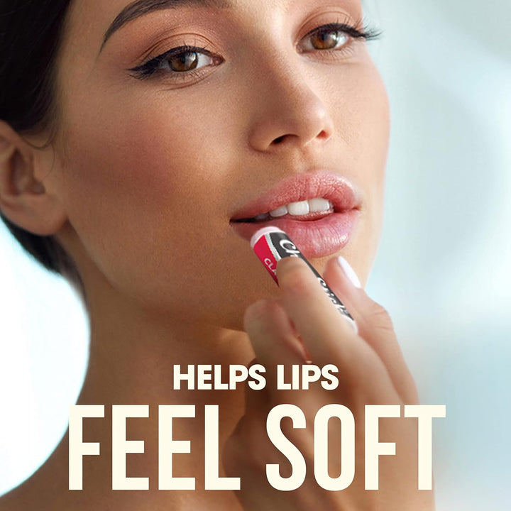 Chapstick Classic Cherry Lip Balm Tubes for Lip Care - 0.15 Oz (Pack of 3)