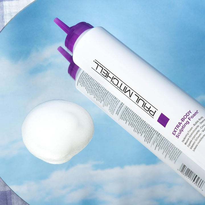 Paul Mitchell Extra-Body Sculpting Foam, Thickens + Builds Body, for Fine Hair