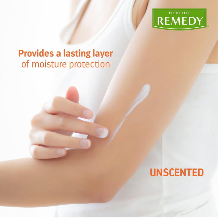 Medline Remedy Essentials Zinc Oxide Skin Protectant Paste (4 Oz Tube), Unscented, Barrier, Incontinence Cream, Diaper Rash, Adults, Elderly, Hypoallergenic, Paraben Free