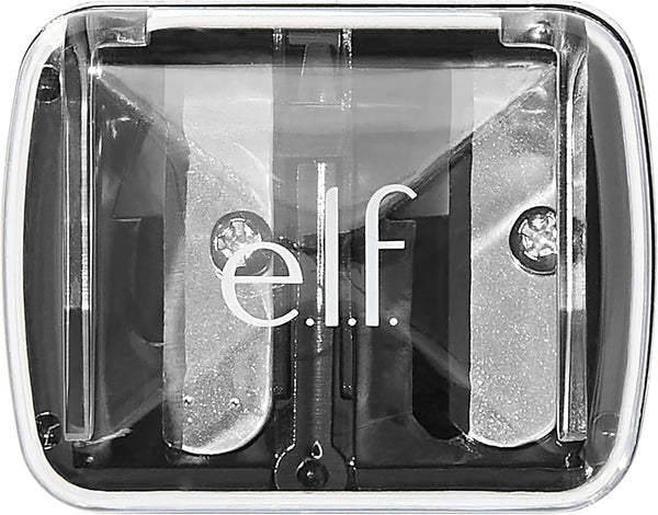 E.L.F., Dual-Pencil Sharpener, Convenient, Essential Tool, Sharpens, Easy to Clean, Travel-Friendly, Compact, Includes Bonus Small Sharpener