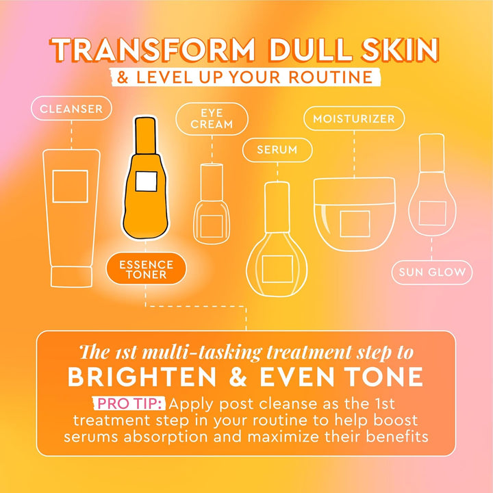 Glow Recipe Cloudberry Brightening Toner + Essence Skincare - Coq10 Face Toner to Strengthen Skin Barrier + Hydrating Rice Water, Vitamin C, E & 5% Glycerin to Soften & Even Skin Tone (75Ml)
