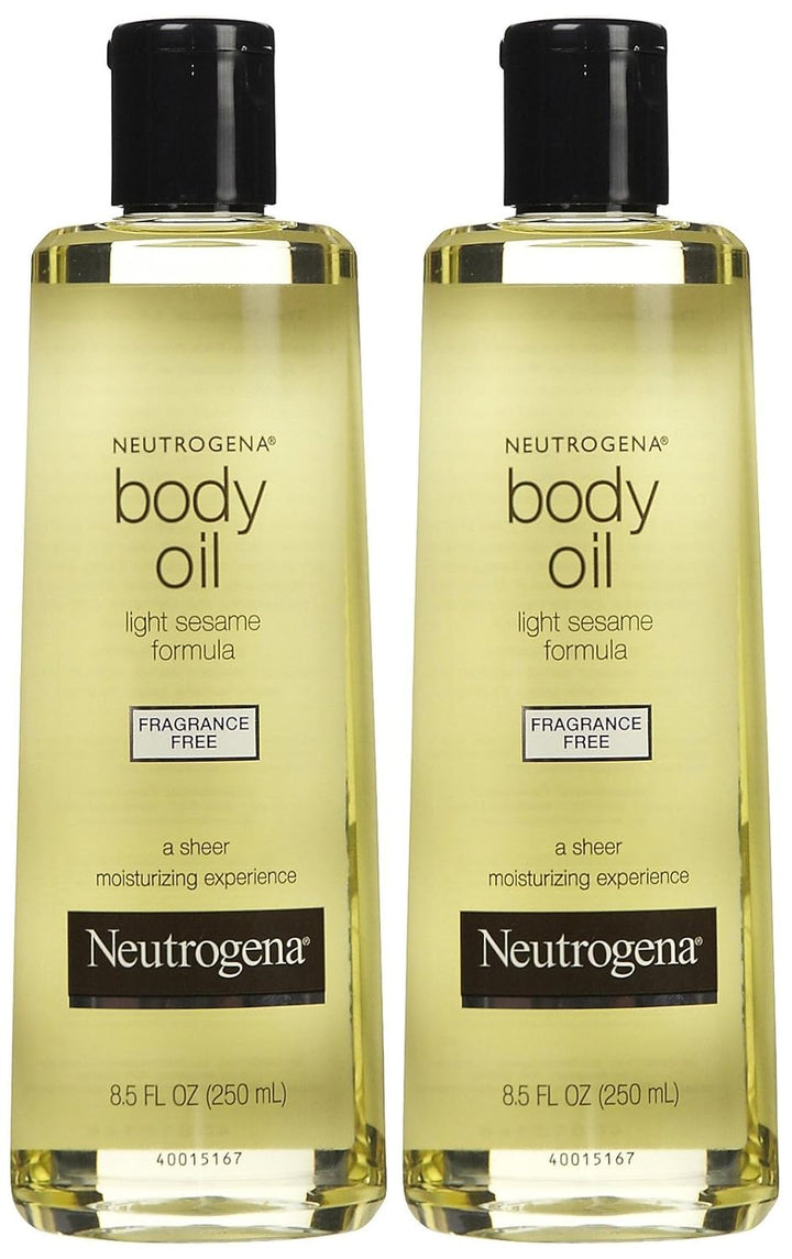 Neutrogena Body Oil Light Sesame Formula, 16 Fl Oz, Radiant Glow Moisturizer for Dry Skin, Bath & Shower Oil for Smooth and Hydrated Skin