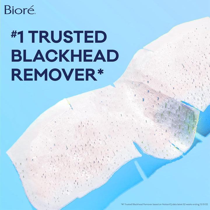 Bioré Original Blackhead Remover Strips, Deep Cleansing Nose Strips with Instant Pore Unclogging, Features C-Bond Technology, Oil-Free, Non-Comedogenic Use, 14 Count