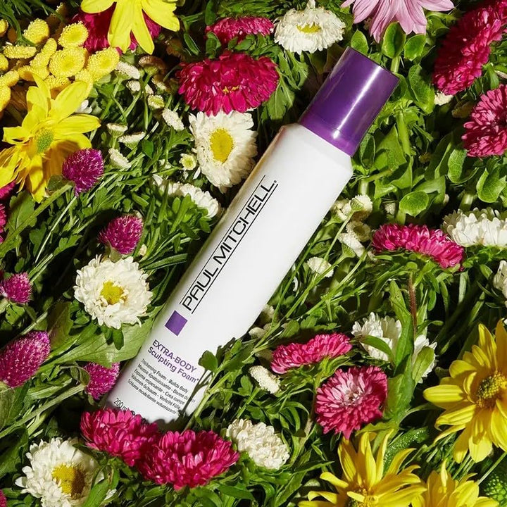 Paul Mitchell Extra-Body Sculpting Foam, Thickens + Builds Body, for Fine Hair