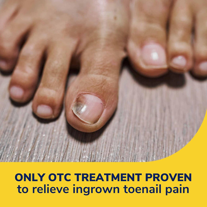 Dr. Scholl'S Ingrown Toenail Pain Reliever, 0.3Oz // Medicated Gel Softens Nails for Easy Trimming and Foam Ring and Bandage Protect the Affected Area White