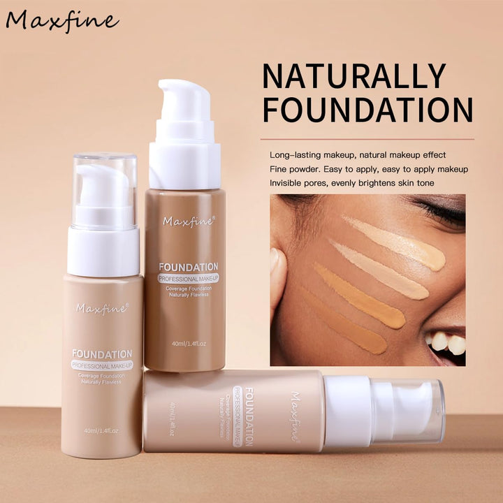 Makeup Foundation, 12 Color Base Liquid Set, Long Lasting (6, 40Ml)