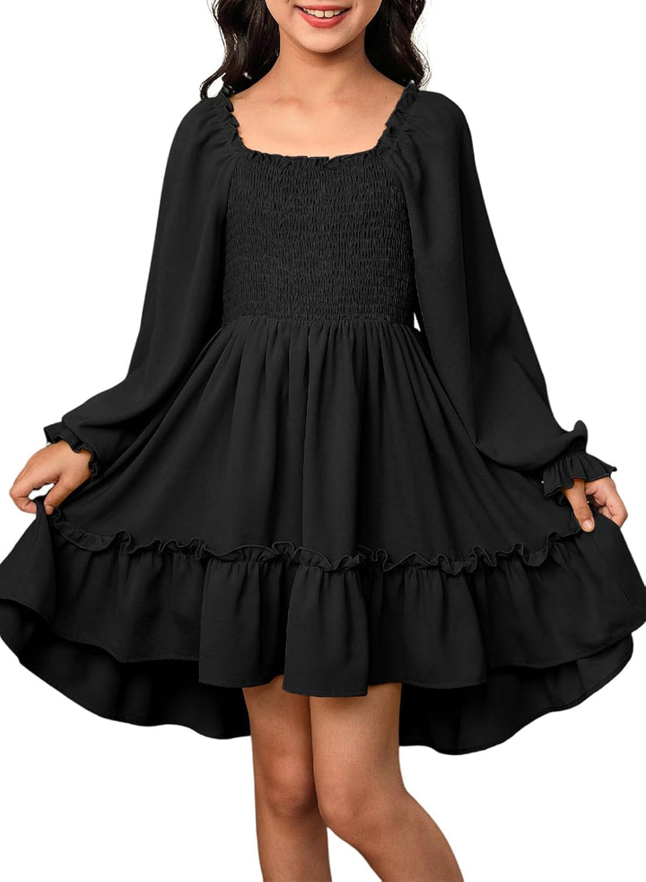 Blibean Tween Girls High Low Hem Dresses Size 4-15 Years
