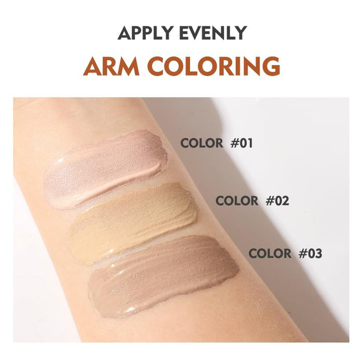 Multi-Function Makeup Pen Highlights and Contouring Pen Matte Dark Brown Concealer Brightening Face Foundation (02# Natural Colors, 28G)