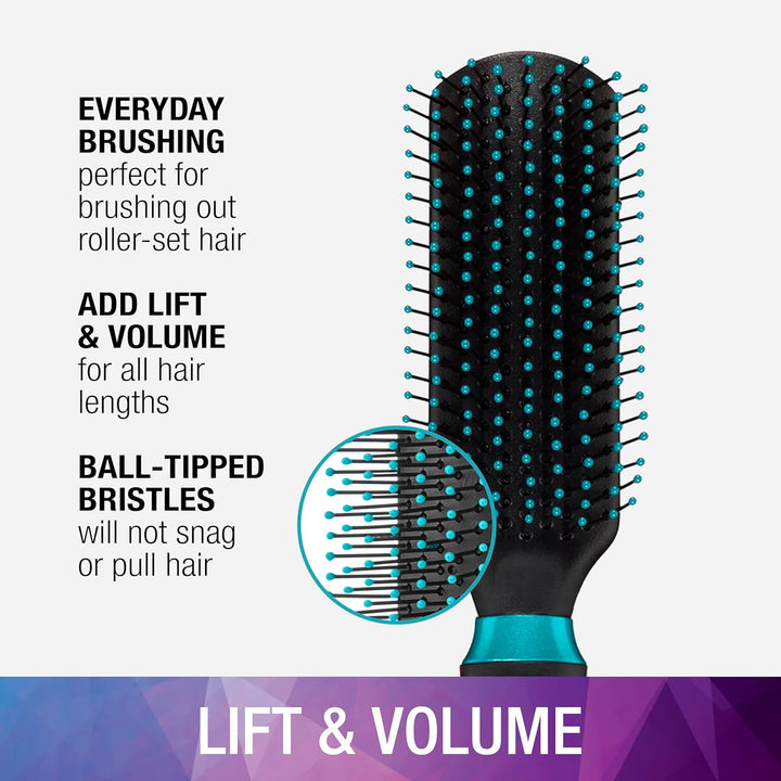 Conair Salon Results Detangling Hairbrush - for Men and Women, All Hair Types with Nylon Bristles