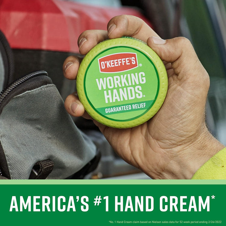 O'Keeffe'S Working Hands Hand Cream for Extreme Dryness - 3.4 Oz Jar (1 Pack) - Repairing Skincare for Cracked, Dry Hands