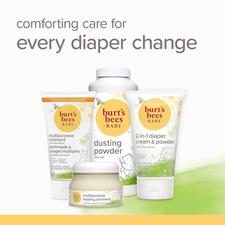 Burt'S Bees Baby Diaper Rash Ointment, Maximum Strength, 40% Zinc Oxide, 100% Natural Origin, Pediatrician Tested, Net Weight 3 Ounces , Pack of 2