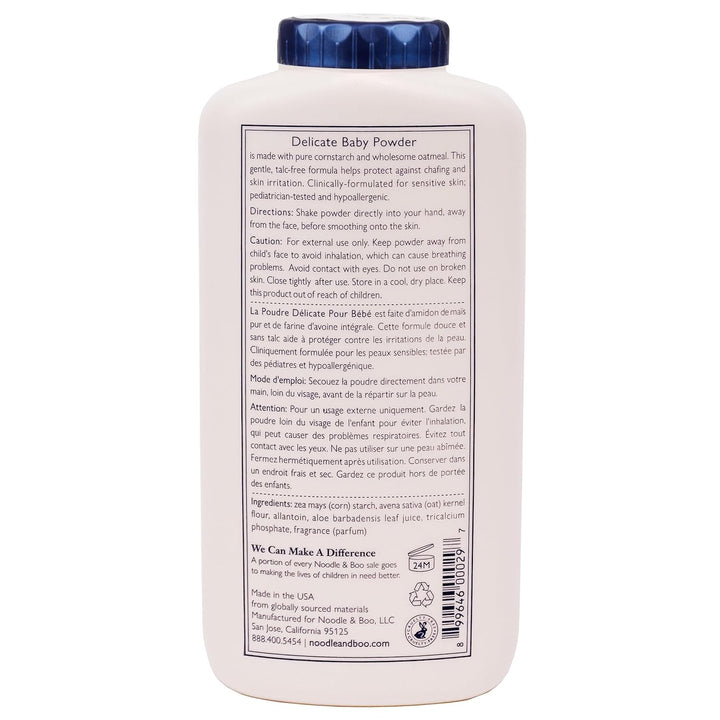 Noodle & Boo Delicate Baby Powder, Natural, Talc Free