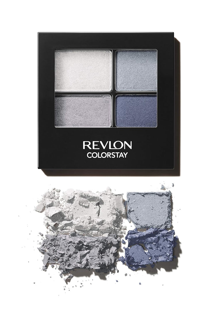 Revlon Eyeshadow Palette by Revlon, Colorstay Day to Night up to 24 Hour Eye Makeup, Velvety Pigmented Blendable Matte & Shimmer Finishes, 555 Moonlit, 0.16 Oz, 555 Moonlit, 0.16 Oz