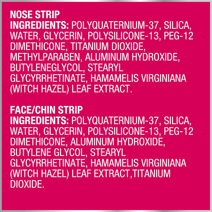 Bioré Nose+Face Blackhead Remover Strips, Deep Cleansing Strips for Nose, Chin, or Forehead, Instant Blackhead Removal and Pore Unclogging, Oil-Free, Non-Comedogenic Use, Value Size 24 Count