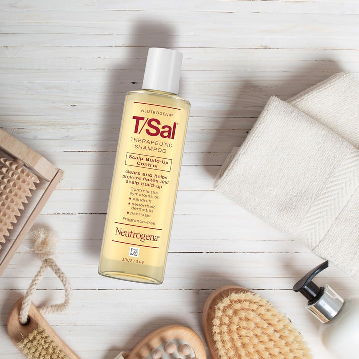 Neutrogena T/Sal Therapeutic Scalp Shampoo for Scalp Build-Up Control with 3% Salicylic Acid, Scalp Treatment for Dandruff, Scalp Psoriasis & Seborrheic Dermatitis Relief, 4.5 Fl. Oz