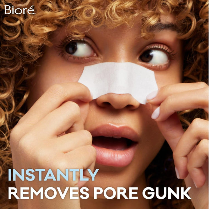 Bioré Original Blackhead Remover Strips, Deep Cleansing Nose Strips with Instant Pore Unclogging, Features C-Bond Technology, Oil-Free, Non-Comedogenic Use, 14 Count