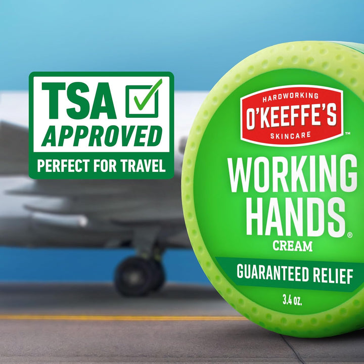 O'Keeffe'S Working Hands Hand Cream for Extreme Dryness - 3.4 Oz Jar (1 Pack) - Repairing Skincare for Cracked, Dry Hands