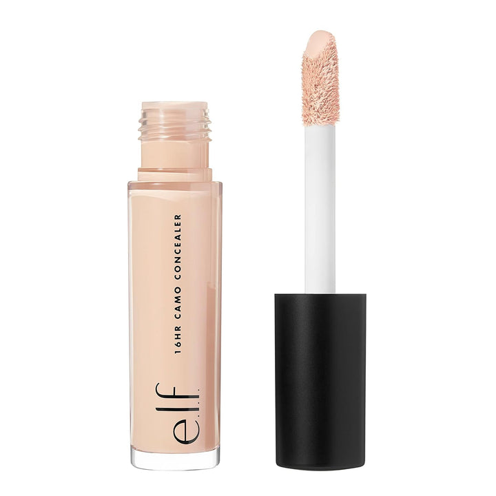 E.L.F. 16HR Camo Concealer, Full Coverage, Highly Pigmented Concealer with Matte Finish, Crease-Proof, Vegan & Cruelty-Free, Fair Warm, 0.203 Fl Oz