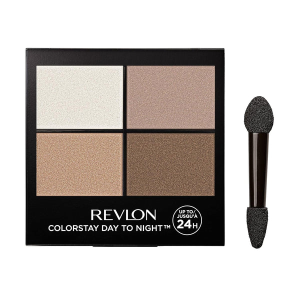Revlon Eyeshadow Palette by Revlon, Colorstay Day to Night up to 24 Hour Eye Makeup, Velvety Pigmented Blendable Matte & Shimmer Finishes, 555 Moonlit, 0.16 Oz, 555 Moonlit, 0.16 Oz
