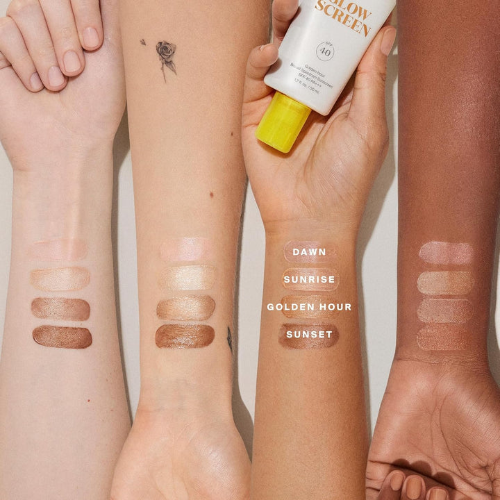 Supergoop! Glowscreen SPF 40, Golden Hour (Bronze Glow) - 0.68 Fl Oz - Glowy Primer + Broad Spectrum Tinted Sunscreen - Helps Filter Blue Light - Hydration - Hyaluronic Acid & Vitamin B5