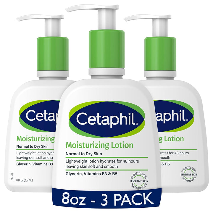 Cetaphil Face & Body Moisturizer, Hydrating Moisturizing Lotion for All Skin Types, Suitable for Sensitive Skin, NEW 20 Oz, Fragrance Free, Hypoallergenic, Non-Comedogenic