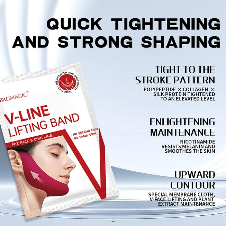 V Face Mask V Chin Lift Gel Hanging Ear Mask Lifting Bandage (5)