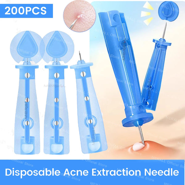 Disposable Blackhead Remover Acne Needles Blackhead Remover Tool Removal and Facial Cleaning Stainless Steel Needles